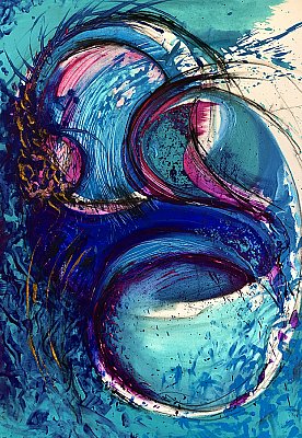 2023 / 70x100 / Ve vlnách naděje / sold